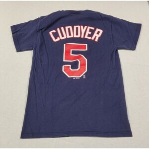 Majestic Minnesota Twins Michael Cuddyer #5 MLB Navy Blue T-shirt Men's Size S
